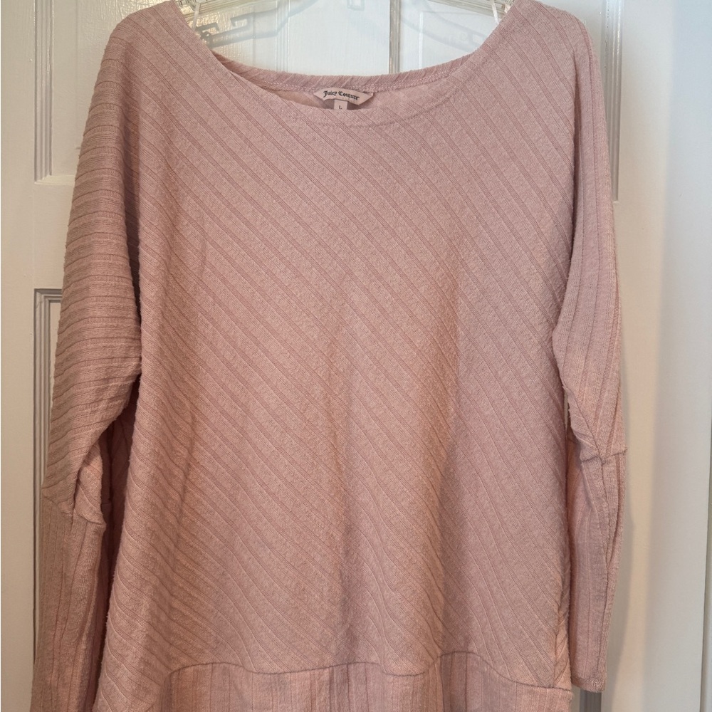 Juicy Couture Blush Textured Knit Top
